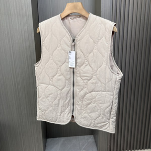
CF/CLO daily single cow goods gourd type quilted cotton windproof waterproof autumn and winter men and women light thin cotton vest vest vest