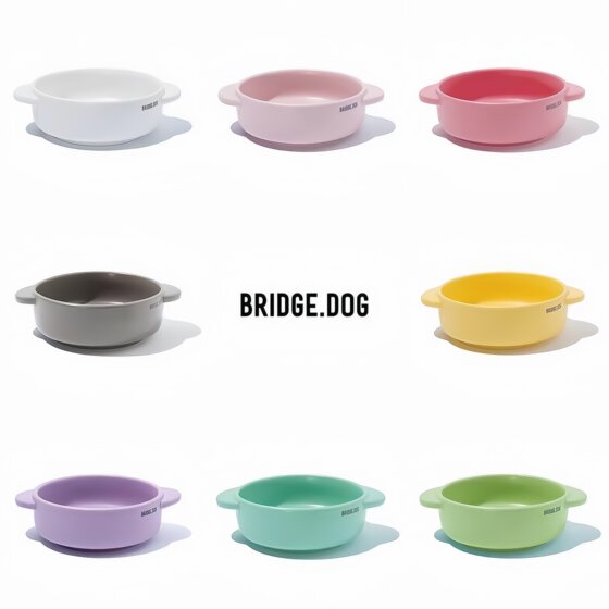 Carat spot Korean bridge dog bowl bd pet bowl binaural bowl large pot cat bowl dog bowl