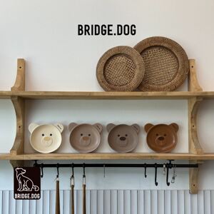 
Bridge.Dog pet food bowl imported from Korea, ceramic cat and dog bowl, rabbit bowl, Bearbowl bear plate, internet celebrity BD bowl