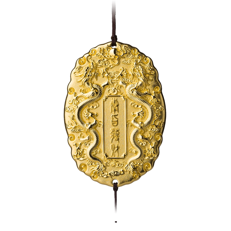 玺匠金铺《足金古法十字金刚杵》足金9999 黄金吊坠挂件礼物