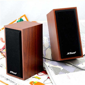 
Jituo JT2801 micro laptop desktop portable small audio excellent sound effect wooden speaker wholesale