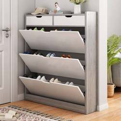 Ultra-Thin Tipping Bucket Shoe Cabinet at Home Door 17cm Simple Modern Large Capacity Economical Storage Locker Shoe Rack