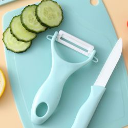 Cutting Board and Knife Set, Stainless Steel Fruit Knife, Dormitory Use, Supplementary Food Tools, Complete Set for Slicing and Peeling, Household Fruit Board