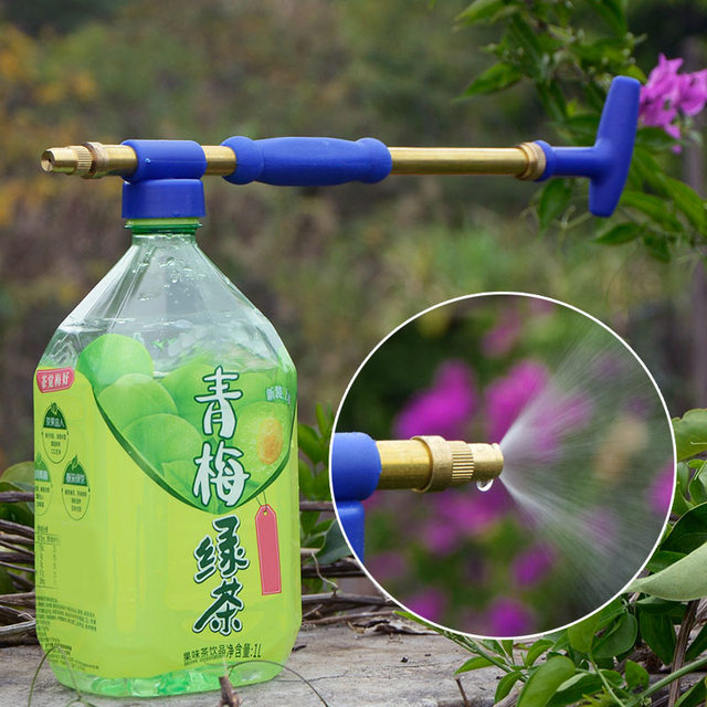 Drink bottle spray gun watering spray head reciprocating pulling water spray can manual pushing and pulling rod limited quantity