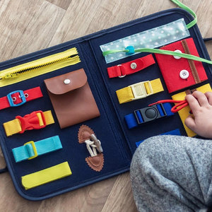 
Montessori early education busy board baby dressing learning board kindergarten zipper buttons shoelace training toys