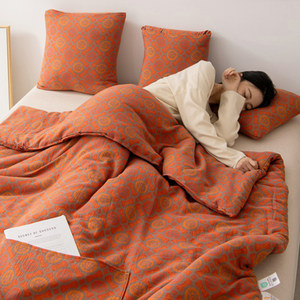 
Class A high-end dual-purpose pillow quilt pure cotton double-layer yarn car cushion office sofa nap folding air-conditioning quilt