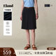 
Eland Clothes Skirt Women's Double Waist Loops With Lined Pleated Mid Skirt 25 New Summer Style