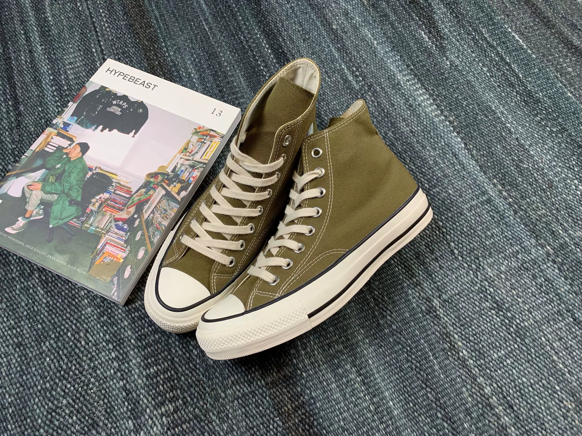 一番の CONVERSE Addict ADDICT STAR 23SS新款低幫米白綠色荔枝皮黑餘 ...