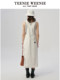 TeenieWeenie Bear White Dress 2025 Summer New Age Reducing College Style Strap Skirt Mid-length Skirt