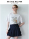 TeenieWeenie Bear Summer Temperature Commuter Pleated Skirt Academy Style Casual Short Skirt Skirt Women's Clothing