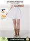 TeenieWeenie Bear Women's Skirt 2025 Summer New Elegant Solid Color White Skirt