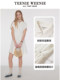 
TeenieWeenie Bear Women's White Dress Summer New French Cotton Soft Short Skirt