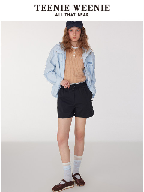 TeenieWeenie Bear Women's Shorts 2025 Summer New American Fashion College Working Leisure Pants
