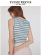 TeenieWeenie Bear Knitted T-shirt Sweater 2025 Summer New Casual Fashionable Striped Sleeveless Top