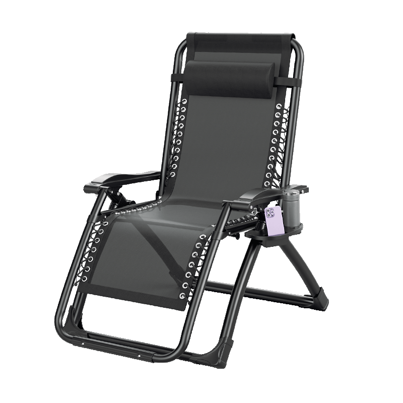 Locked chair folding lunch break office balcony home casual chair, nap to the back of the back beach, lazy cool chair