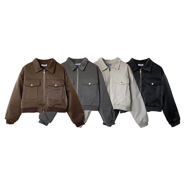 1.6Jin [Jin equals 0.5kg] Korean style brown lapel long-sleeved jacket ...