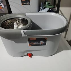 Yuebojie Rotating Mop with Separate Bucket, Hands-Free Washing, Household One-Step Cleaning, Spin-Dry Floor Mop, Automatic Dehydration Mop Bucket