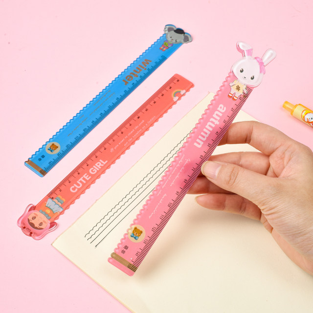 Ruler for primary school students high-value multi-function with wavy ...