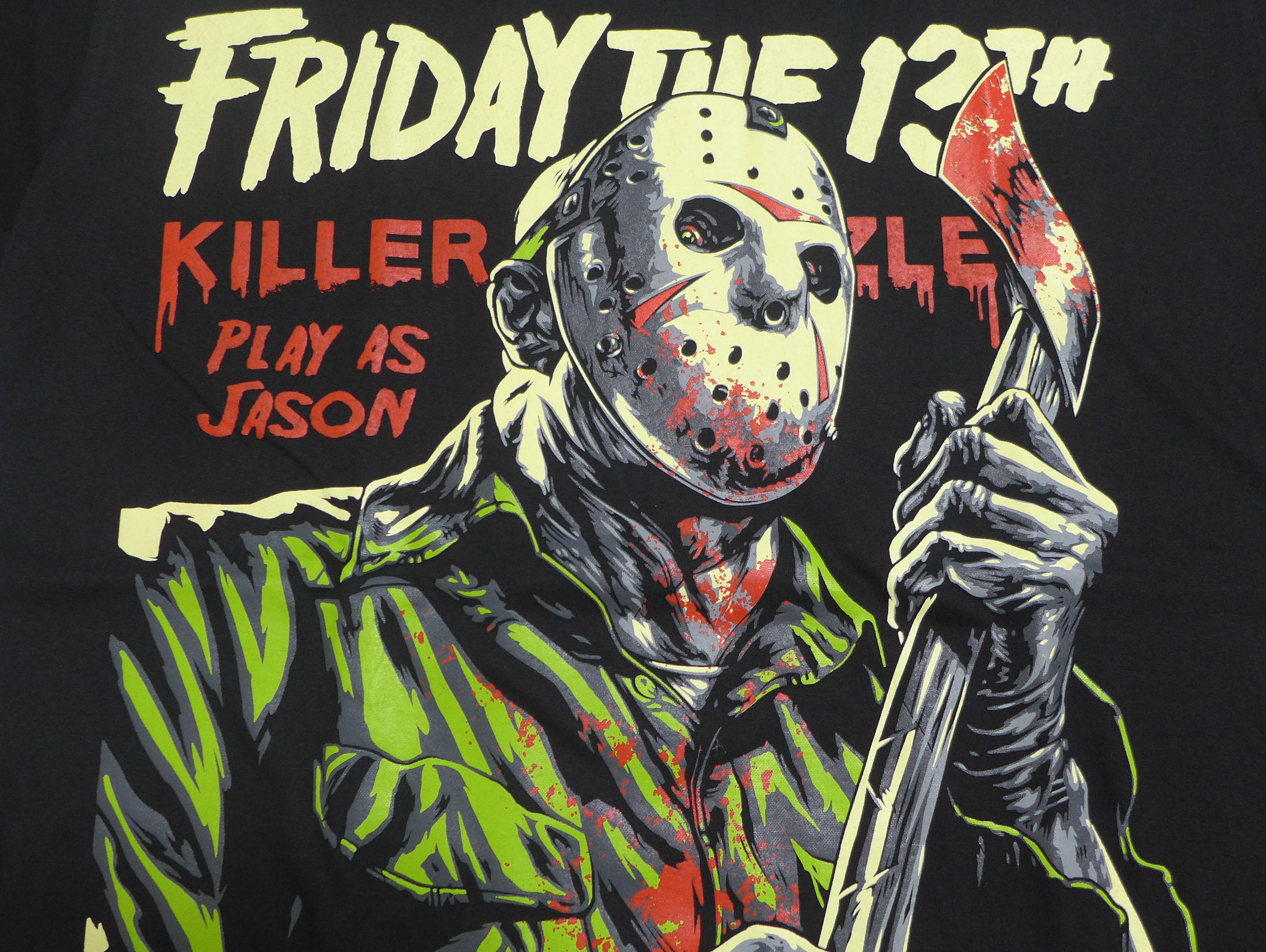 十三号星期五 friday the 13th杰森jason 漫画风短袖t恤 t