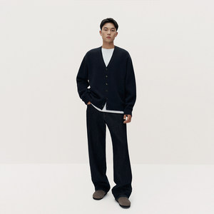 
TRENDIANO spring and summer washed stretch cotton versatile jeans men's straight jeans 1SM1062100