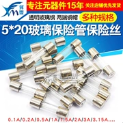 Ống cầu chì 5x20 ống cầu chì thủy tinh cầu chì 250V 1A 2A 3A 5A 10A20A15A 30A