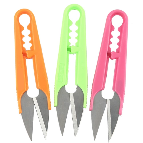 Пластиковые нескользящие маленькие ножницы