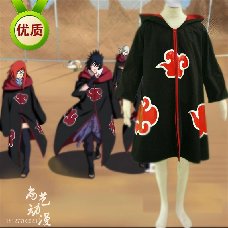 Naruto Suizuki Xiangbo Jugo Sasuke cos trang phục đại bàng tổ chức áo choàng trùm đầu áo choàng cosplay phong cách cổ xưa