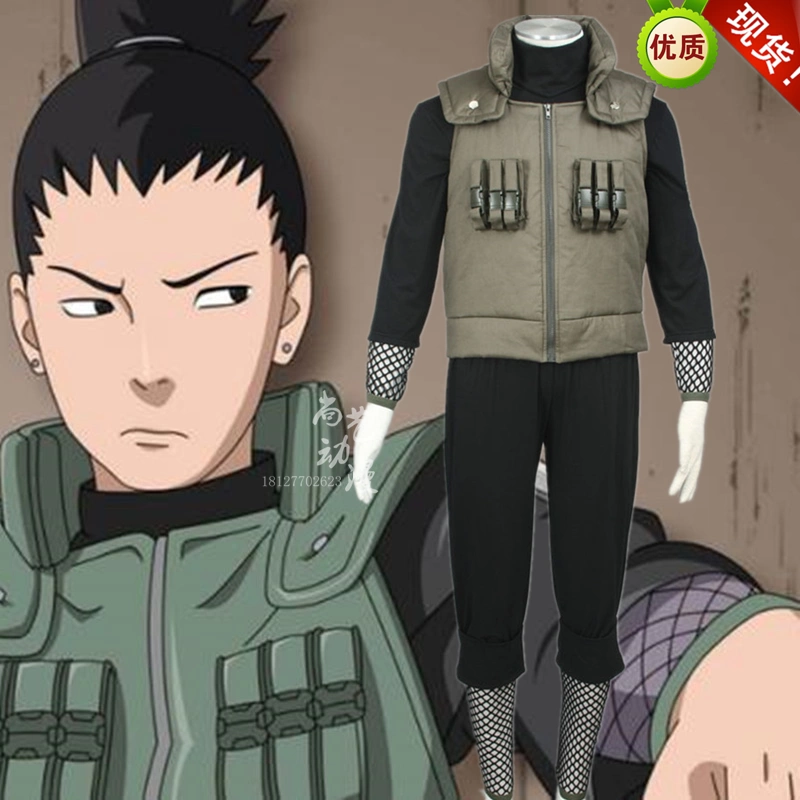 Anime Nhật Bản Naruto-Nara Shikamaru cos quần áo ở nhà thể thao thông thường-Quần áo cosplay nam