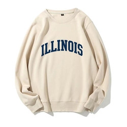 Uiuc University of Illinois at Urbana-Champaign Crewneck Sweatshirt Souvenir, Fleece-Lined and Thickened Version