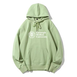 Carnegie Mellon University Pullover Sweatshirt with Hood and Fleece Lining