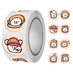 Chinese and English Stickers, Self-Adhesive Labels, Sealing Stickers, Bread Packaging Stickers, Sandwich Outer Packaging Stickers