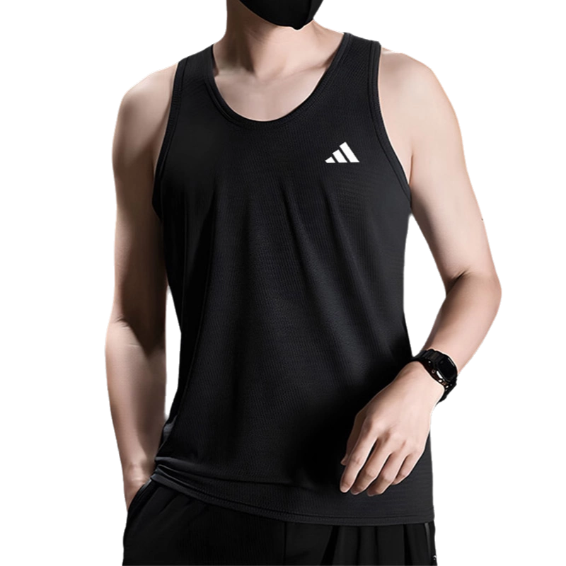 阿迪達斯夏季無袖T恤Adidas男子速乾訓練背心GM2130透氣運動健身衣2025