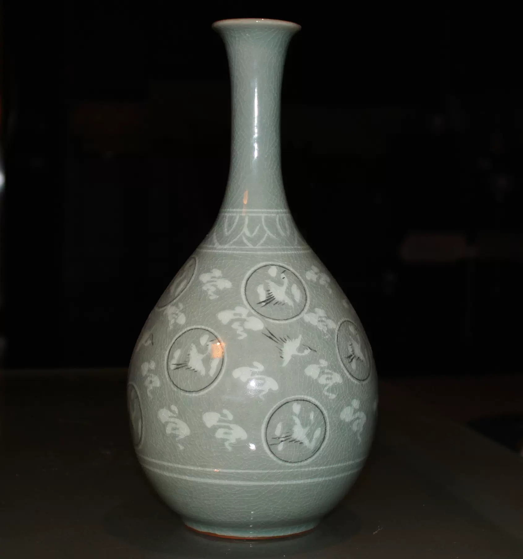 古備前？ 天明二年一月吉日 船虫 花入 花瓶