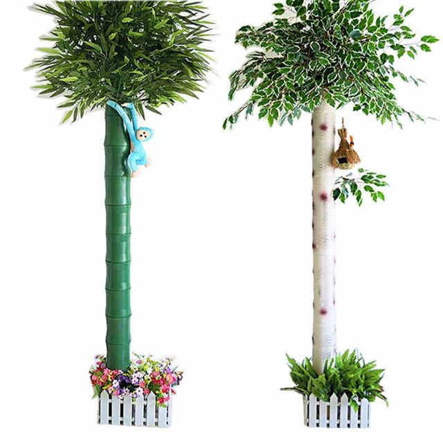 Lowerwater pipe decorative covering the heating pipe decorative flower rattan simulation bamboo fake fake bark
