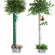 Lowerwater pipe decorative covering the heating pipe decorative flower rattan simulation bamboo fake fake bark
