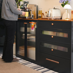 Fusheng Creation Vintage Sideboard Wall-Mounted Integrated Metal Storage Cabinet Living Room Side Cabinet Storage Cabinet Bar Cabinet