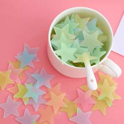 3D Stereo Luminous Stars and Snowflakes Wall Stickers for Kidsren's Rooms and Bedrooms, Luminous Stickers for Home Ceilings, Fluorescent Patches