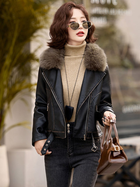 Winter Girlfriends Dress Big Fur Collar Cotton Coat Korean Style Loose Cotton Coat Women's Short Thick Coat