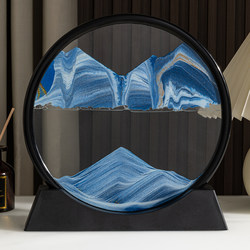 Creative 3D Quicksand Painting Ornaments Tv Cabinet Wine Cabinet Living Room Desktop Decorations Art Hourglass Light Luxury Gift Home Decor