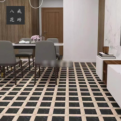 French-Style Retro Chain Restaurant Small Tiles Homestay Checkered Floor Tiles Marble Wood Grain Splicing Old Shanghai Tiles
