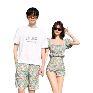 
Couple Swimsuit Women 2026 New Style Covering Belly and Slimming Fairy Fan Seaside Vacation Honeymoon Water Park Couple Swimsuit