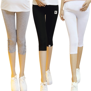 Pregnant women's cropped pants summer shorts, women in summer, go out thin, pants, pants, Modal, bottom 7 -point pants
