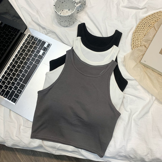 Sexy chest pads, beautiful back sports underwear female fitness vest, bottoming and outside wearing thin top tube top