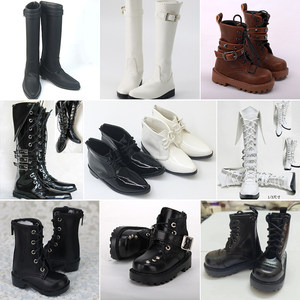 
Three and Four 1/3 1/4 BJD Doll S Shoes Boots Sneakers Leather Shoes Uncle 3 points 4 points BB Cross Chain Boots