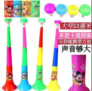 
Children can blow three large telescopic trumpets children's activities cheering props street stall toys baby musical instruments