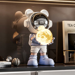 Astronaut Figurine for Living Room, Room, Wine Cabinet, Home Decoration, Desktop Astronaut Night Light Gift