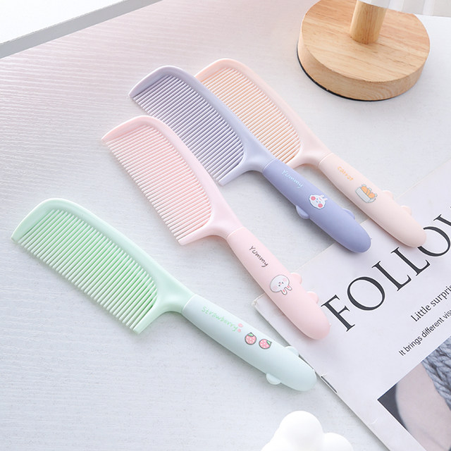 Cute high-looking hair comb, portable comb for women, long hair ...