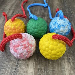 Pet Training Ball Dog Toy Ball Single Rope Ball Rubber Ball Malinois Working Dog Labrador Training Ball