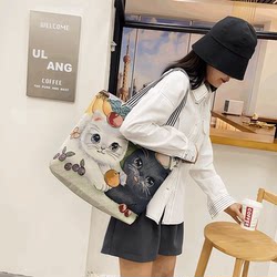 Canvas Bag for Women, Fashionable Handbag for Work and Commuting, Canvas Tote Bag, Large Shoulder Bag, Women's Tote Bag