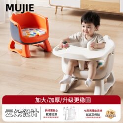 Japanese Imported Mujie Baby High Chair, Baby Dining Chair, Children's Small Chair, Stool with Backrest, Dining Table Chair